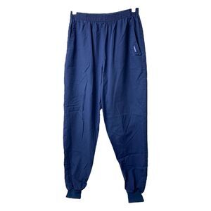 Womens Medium Scrub Pants Landau Blue Elastic Waist and Ankles